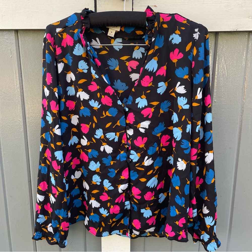 J. Crew‎  Factory Floral Blouse